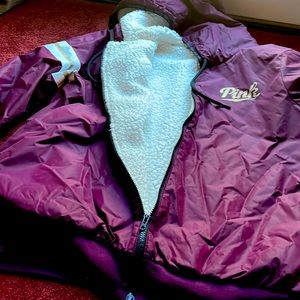 Victoria secret sherpa lined, hooded anorak